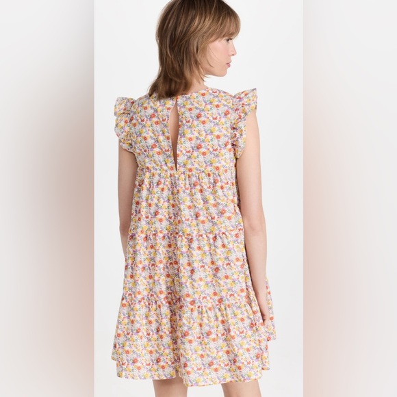 English Factory Floral Print Babydoll Dress, Size XS - Picture 4 of 16